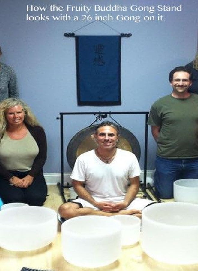 أنلميتيد حامل جرس بوذا الفاكهي لأجراس بقياس 20 إلى 26 بوصة - يتضمن الحامل/قابل للتعديل وقابل للنقل - Image 3